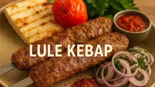 Homemade Lule Kebap with Adjika Sauce | Juicy Ground Meat Kebab Recipe