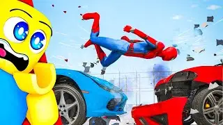 Top 16 Most INSANE Spiderman Car Crashes