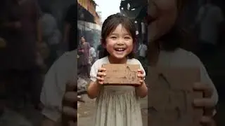 Little Girl Funny Video 🧕| Viral Funny Video Brick Eating #aianimation#cutebaby #funnyvideos#shorts