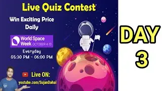 🔴Quiz Contest WORLD SPACE WEEK Oct 04 to Oct 10, 2021 | DAY 3 | Live Quiz contest | A for Astronomy