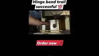 hinge bend #diemaking #diemachine #machine #diecuttingmachine