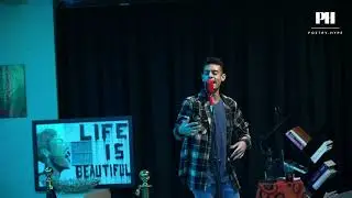 Dem Del the Poet hits the stage at The Poet's Corner by Poetry Hype