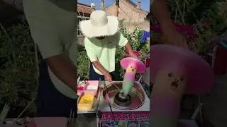 Super mushroom making, fairy floss #shorts #cottoncandy #candyfloss #asmrcandy
