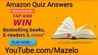 Amazon World Book Day Tap And Win Quiz Answers Today 23 April 2020 | Part 1