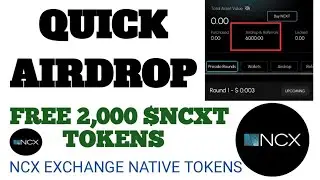 INSTANT $2,000 WORTH OF $NCXT  WITH ZERO GAS FEE/ICE MINING MAINNET/NCX AIRDROP