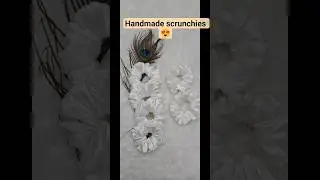 How to Make White Silk Satin Hair Scrunchies at Home | Full Tutorial for Beginners