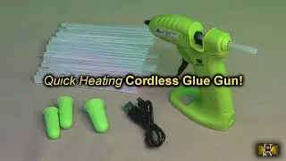 Cordless Hot Glue Gun, USB Rechargeable with 30pcs Glue Sticks & 3 Finger Protectors REVIEW