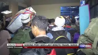 Lebaran Exodus Travellers Swarm Sorong Port