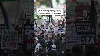 Over 500,000 People In London Held A Protest For Gaza Despite A Ceasefire To Call For Lasting Peace