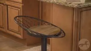 Grayson Weathered Wooden Adjustable Bar or Counter Stool