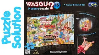 Wasgij Jigsaw Puzzle Solution - Mystery 15 A Typical British BBQ!