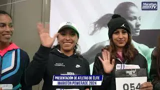 Presentación de atletas de élite. Maratón Powerade Monterrey 2024.