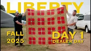Day 1 at Liberty Antique Festival | Quilts, Baskets, and a Ghost Table