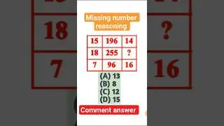 Missing number reasoning tricks #ytshorts #yt #shorts #rrb #ssc #rrbgroupd #bssc