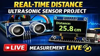 Real-Time Distance Measurement Using Ultrasonic Sensor | ESP32 Project #UltrasonicSensor#ESP32