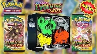 *EARLY + NEW* Pokemon Evolving Skies Eevee ETB + 8 Booster Packs! MIND-BLOWING PULLS!