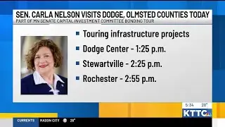 Senator Carla Nelson visits Dodge, Olmsted Counties to tour infrastructure projects Wednesday