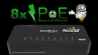 Adaptando Switch SF800Q+ intelbras poe 160v em 8p, com placa poe Megalink v3.0