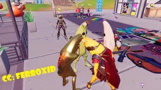 Dance Battle with GOLD PEELY in 🔥 PARTY ROYALE 🔥 #fortnite #ferroxid #partyroyale #dancebattle