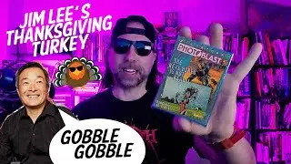 Jim Lee carves up a turkey - Wildstorm's Photoblast Card Set