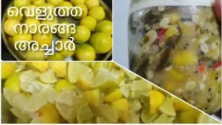 കൊതിയൂറുംവെളുത്തനാരങ്ങഅച്ചാർ/Velutha Naranga Achar/ WhiteLemonPickle/Lime Achar/Kerala Style Recipe 