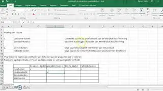 mbo kosten constant/variabel, direct/indirect