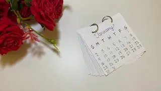 How to make new year calendar/diy calendar/handmade paper calendar/new year crafts/happy new year