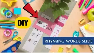 Rhyming word for kids | 3 letter word /DIY word game/slide/