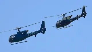 Gazelle Helicopter Display at Midlands Air Festival 2023