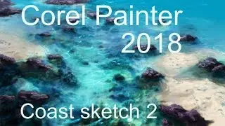 Corel Painter 2018 - Coast sketch 2 of 3(Davey Baker)