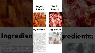 Vegan bacon vs Real bacon