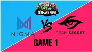 Dota2 - ESL One Germany 2020 : Nigma vs. Team Secret - Game 1 (Upper Bracket)