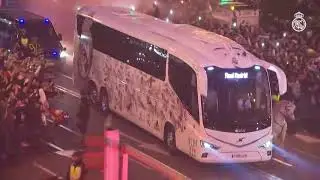 Real Madrid vs PSG - Spectacular Welcome From The Madridistas