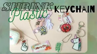 How to make shrinkles keychain (Shrink plastic crafts) - 슈링클스 키링 만들기#shrinkplastic#newcraft