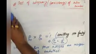 Test of Consistency of index number for CAP i || By Roshan Karn