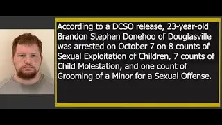 Registered sex offender Brandon Donehoo arrested again while on probation for sexual exploitation