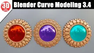 Blender Curve Modeling 3.4 | Blender Tutorial