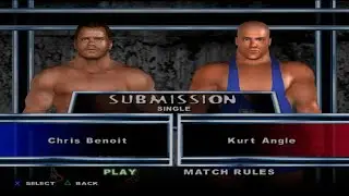 WWE SmackDown! Here Comes the Pain - Chris Benoit VS Kurt Angle (SUBMISSION)