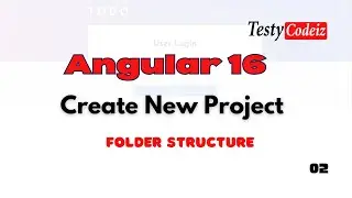Angular 16 Todo application for beginners | Create new project and Folder Structure in Angular