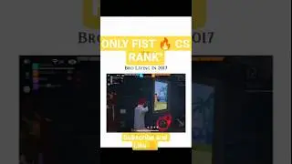Only Fist in CS Rank! 😱 No Guns, Still Got the Booyah!