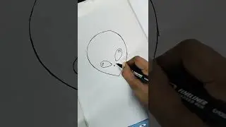 How to draw alien#drawing#alien#sketch🧟