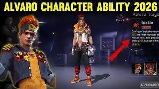 Alvaro Character Ability 2026 | Free Fire Alvaro Character Ability | Alvaro Character Free Fire