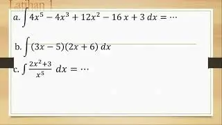 latihan integral kelas xi sma part 1