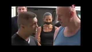 Viktoriya Poltorak barefoot, bound and tape gagged