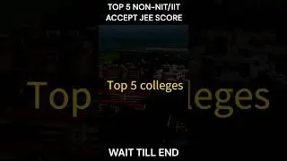 😲 Top 5 Non-IIT/NIT colleges that accept JEE mains scores 🔥IIT Bombay / IIT-JEE #shorts