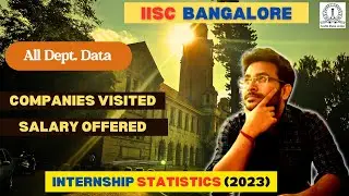 IISc Bangalore Internship Insight 2023- Statistics, Companies, Roles, and Salaries! 🚀