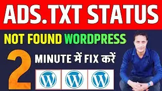 ads.txt Status Not Found on WordPress | Step-by-Step Guide