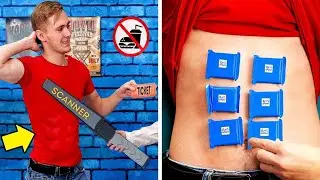 BUONO! 20 Modi Folli per INTRUFOLARE IL CIBO Ovunque|| Come Intrufolare il Cibo al Cinema e a Scuola