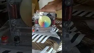 machine that shows seven colours makes white colour together..#VIBGYOR#prism#rainbow