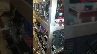 x12 GPU mining rig for cryptocurrencies. Ether @320 mh/s Ubq @340 mh/s decred in dual @9k+ mh/s